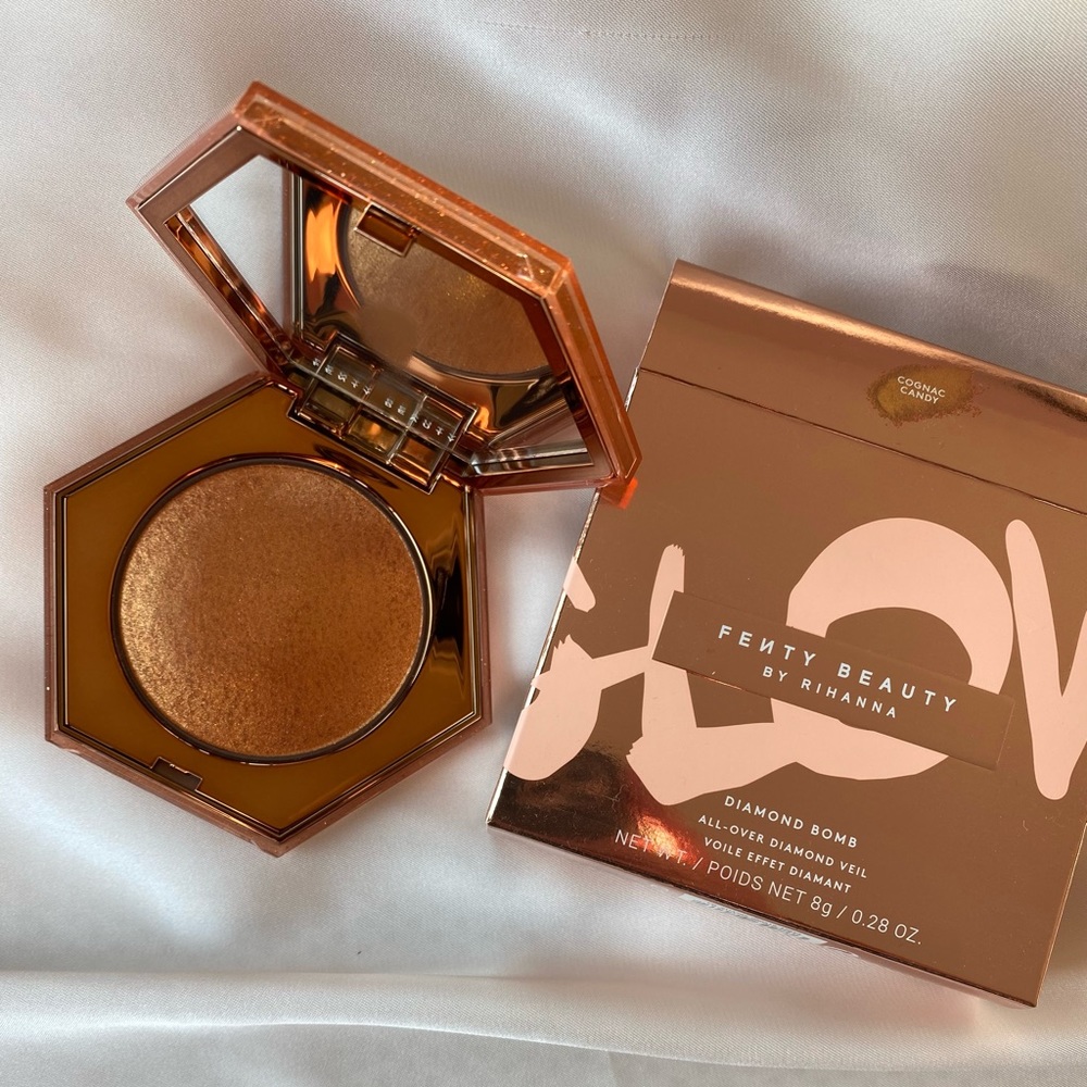 FENTY Beauty Diamond Bomb All-over Diamond Veil in Cognac Candy (used once)